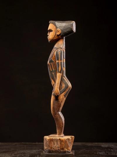Tattooed Male Ancestor Figure Yap Island Federated States of Micronesia