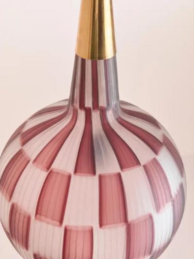 Tea Morosati Tea Morosati pendant light by Stilnovo with Barovier Toso glass Italy 1964