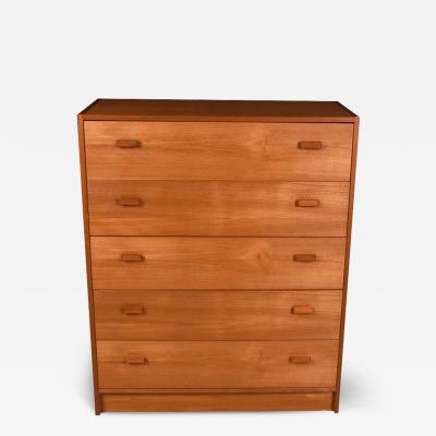 Teak Mid Century Danish Tall Dresser