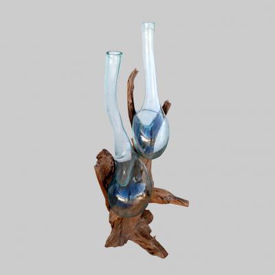 Teak Root Vase Sculpture