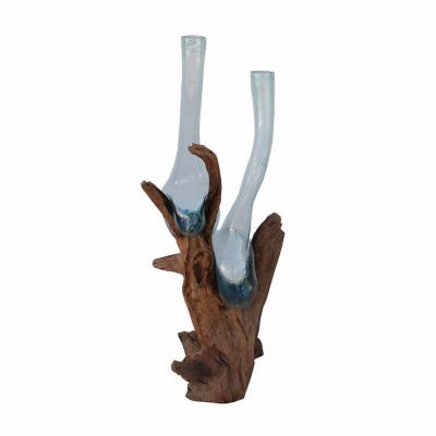 Teak Root Vase Sculpture
