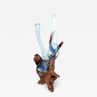Teak Root Vase Sculpture