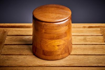 Teak and Cork Ice Bucket in excellent condition