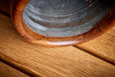 Teak and Cork Ice Bucket in excellent condition