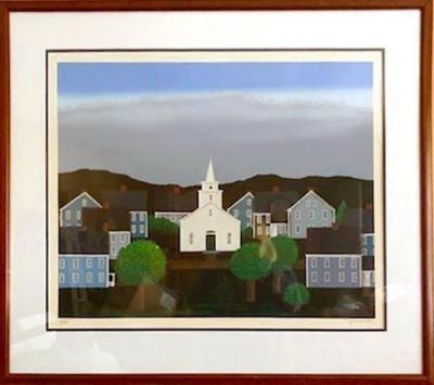 Ted Jeremenko White Chapel I New England Village 