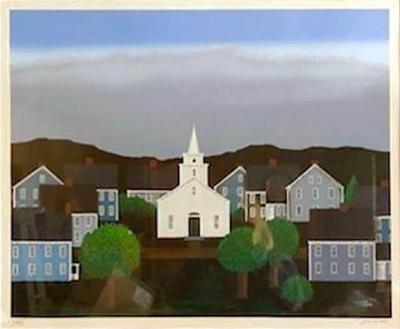 Ted Jeremenko White Chapel I New England Village 