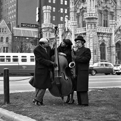 Ted Williams Johnny Frigo Lurlean Hunter and Johnny Griffin