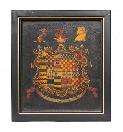 Ten Assorted Framed British Coats Of Arms
