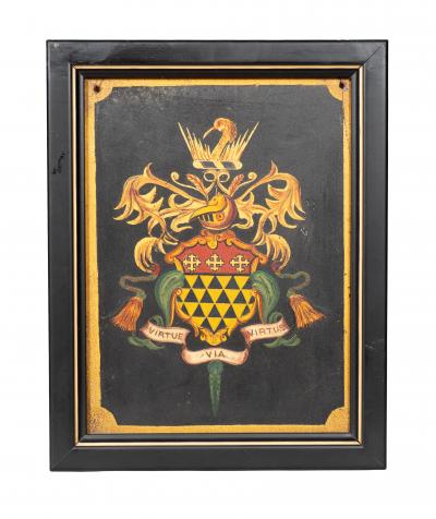 Ten Assorted Framed British Coats Of Arms