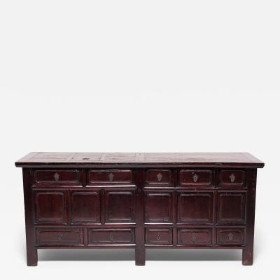 Ten Drawer Paneled Sideboard