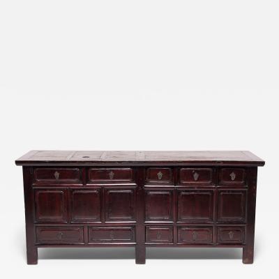 Ten Drawer Paneled Sideboard