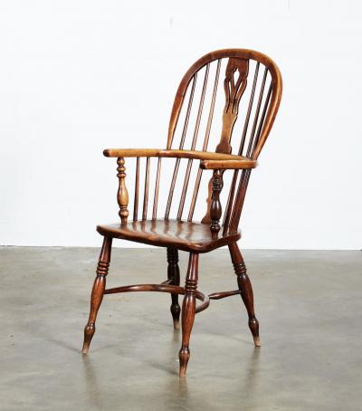 Ten English High Back Windsor Armchairs