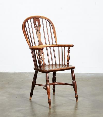 Ten English High Back Windsor Armchairs