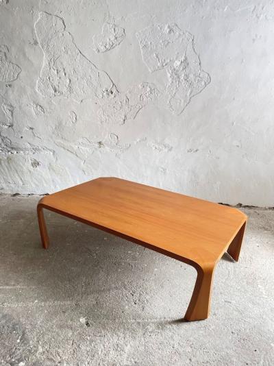 Tendo Mokko Zataku Japanese Modern Low Coffee Table 1970s