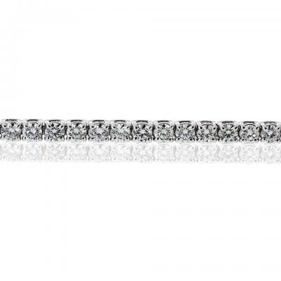 Tennis 14K White Gold 6 37cttw Round Diamond Bracelet