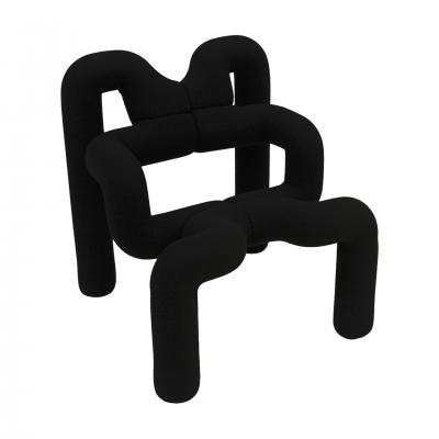 Terje Ekstrom Contemporary Black Armchair Mod Ekstrem Designed by Terje Ekstrom