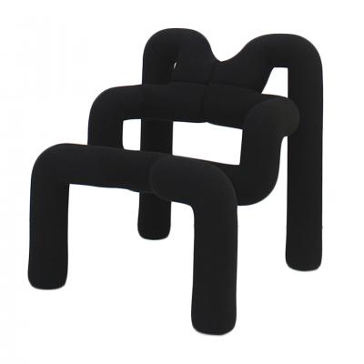 Terje Ekstrom Contemporary Black Armchair Mod Ekstrem Designed by Terje Ekstrom
