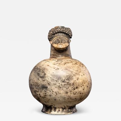 Terraccotta Jug in the shape of a male Tshokwe People DRC 