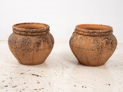 Terracotta Compton Pot England Mid 20th C 