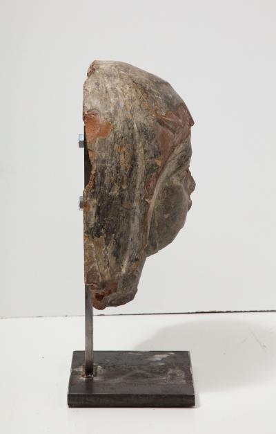 Terracotta and Ceramic Mounted Bust Italy