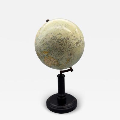Terrestrial globe on foot Editions E Bertaux G Thomas successeur circa 1900
