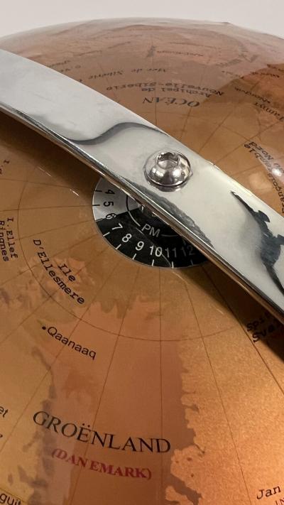 Terrestrial globe on stand France circa 1980