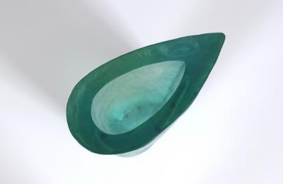 Terry Balle Resin Aqua Sculpture Vase