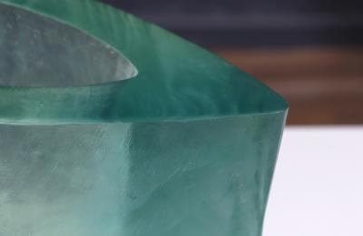 Terry Balle Resin Aqua Sculpture Vase