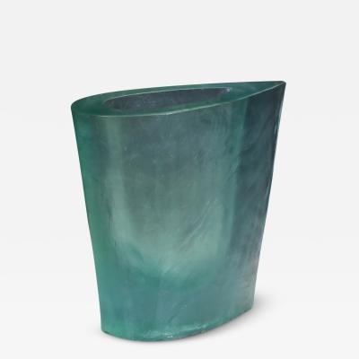 Terry Balle Resin Aqua Sculpture Vase