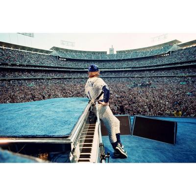 Terry O Neill Elton John at Dodger Stadium Standing
