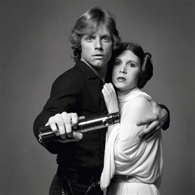 Terry O Neill Mark Hamill and Carrie Fisher