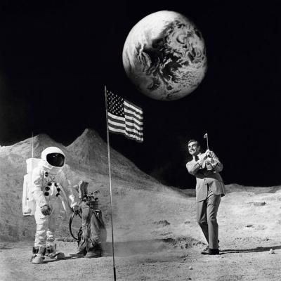 Terry O Neill Sean Connery as James Bond On The Moon