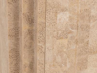 Tessalated Travertine Cabinet Late 20th C
