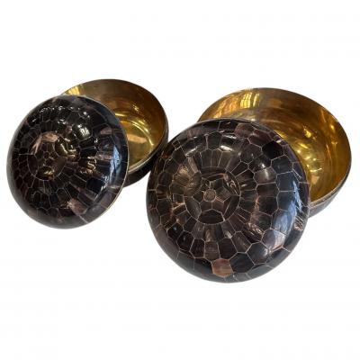 Tessellated Horn Dresser Boxes by Enrique Garcel Colombia