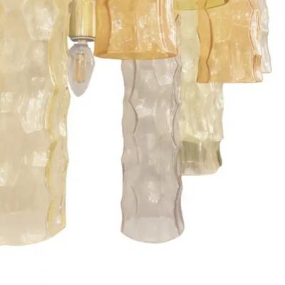 Textured Vibrantly Colored Murano Glass Sconces