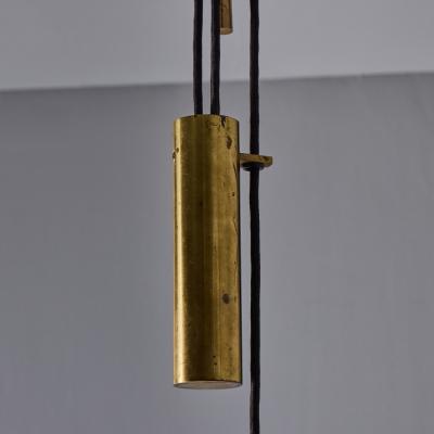 Th Valentiner 1950s TH Valentiner Brass Counterweight Pendant