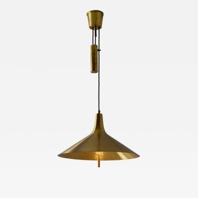 Th Valentiner 1950s TH Valentiner Brass Counterweight Pendant