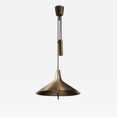 Th Valentiner Brass pendant with counterweight