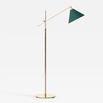 Th Valentiner Floor Lamp Produced by Poul Dinesen