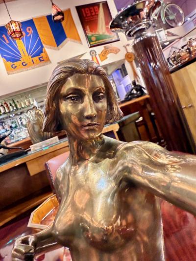 Th ophile Fran ois Somme Theophile Somme Large Art Deco Bronze Diana Huntress French