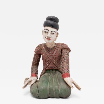 Thai Polychrome Dancer Figure