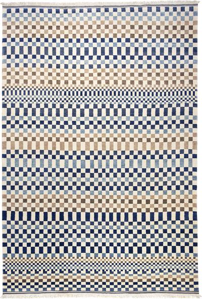 The Checkerboard Blue Brown 