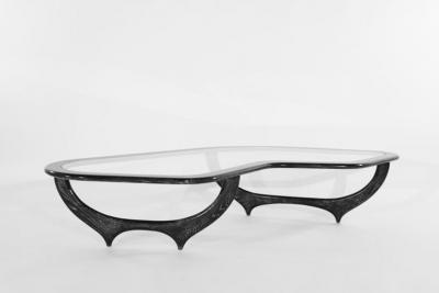 The Contour Coffee Table in Black Ceruse by Stamford Modern