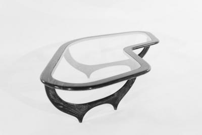 The Contour Coffee Table in Black Ceruse by Stamford Modern