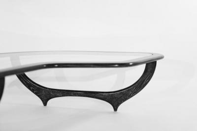 The Contour Coffee Table in Black Ceruse by Stamford Modern