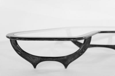 The Contour Coffee Table in Black Ceruse by Stamford Modern