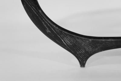 The Contour Coffee Table in Black Ceruse by Stamford Modern
