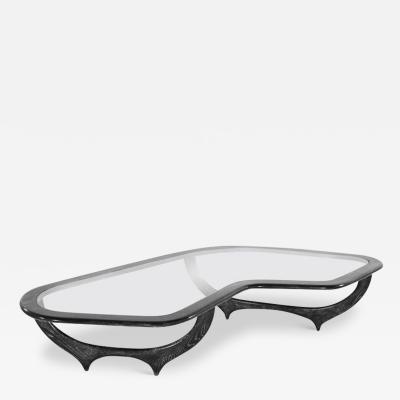 The Contour Coffee Table in Black Ceruse by Stamford Modern