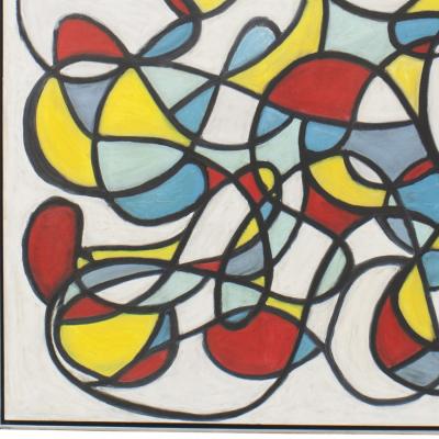 The Cyclist Acrylic Painting