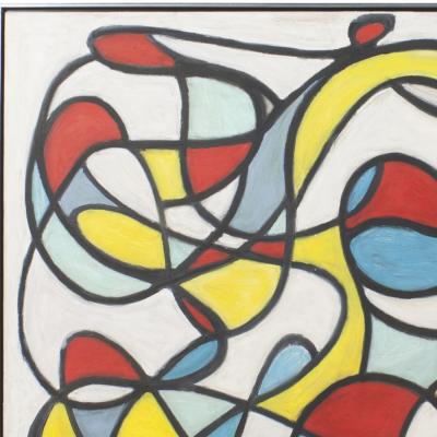 The Cyclist Acrylic Painting